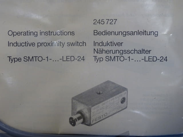 Индуктивен сензор Festo SMTO-1-PS-K-LED-24 proximity switch, град Пловдив - снимка 4