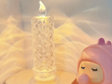 Безпламъчна нощна лампа лед-свещ нова