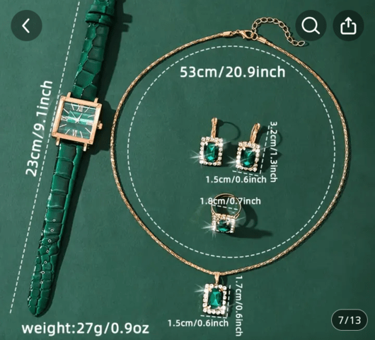 Лот часовник и бижута лукс Дамски, Кварцово, Елегантен - град Монтана | Часовници - снимка 3