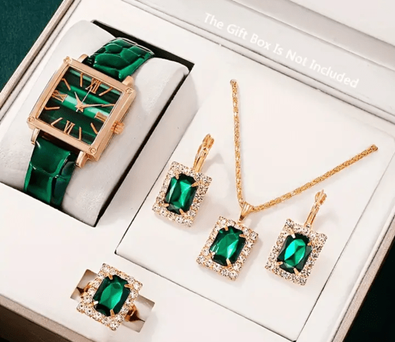 Лот часовник и бижута лукс Дамски, Кварцово, Елегантен - град Монтана | Часовници - снимка 5