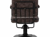 Фризьорски стол Gabbiano Catania Loft Old Leather - тъмно кафяв/черен