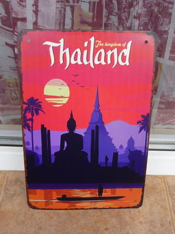 Метална табела Тайланд екзотика екскурзия Далечния изток Азия - снимка 1