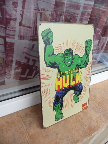 Метална табела комикс Невероятният Хълк Hulk Marvel Марвел зеленият - снимка 2