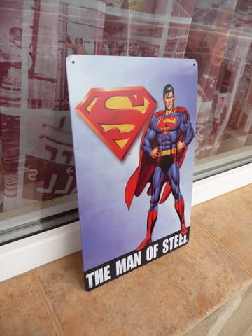 Метална табела Superman човек от стомана комикс Супермен екшън - снимка 2