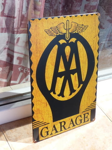 Метална табела кола A M AA гараж сервиз ремонти емблема лого, град Радомир - снимка 2