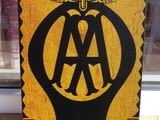 Метална табела кола A M AA гараж сервиз ремонти емблема лого