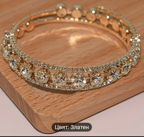 Отворена гривна Луксозни кристали Unisex, Циpĸoн - град Берковица | Гривни - снимка 5