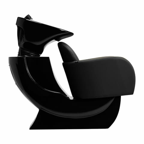 Измивна фризьорска колона Gabbiano Malaga - черна/сива с златисто - снимка 1