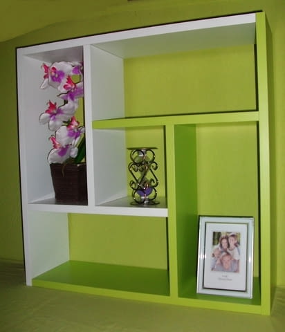 Етажерка за стена - Бяло и Зелено - city of Plovdiv | Cabinets & Dressers - снимка 2