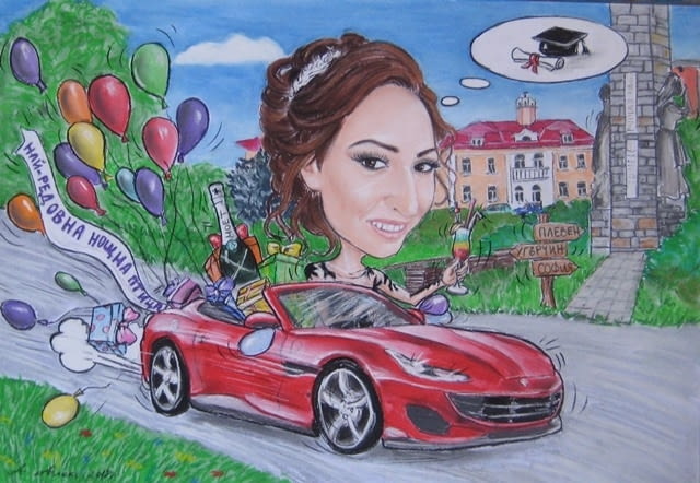 Рисувам карикатури със сух пастел Живопис - град София | Картини - снимка 2