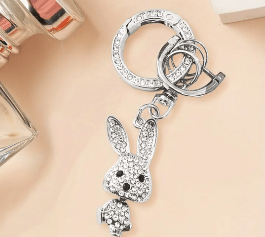 Луксозен ключодържател в 2 части Заек, град Берковица | Колиета / Синджири / Медальони - снимка 3