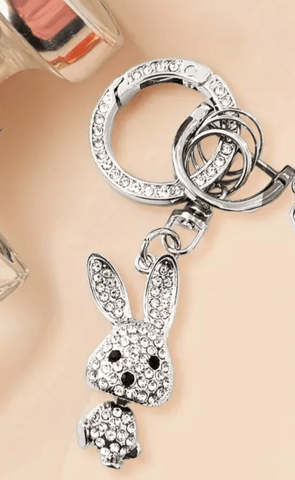 Луксозен ключодържател в 2 части Заек, град Берковица | Колиета / Синджири / Медальони - снимка 5