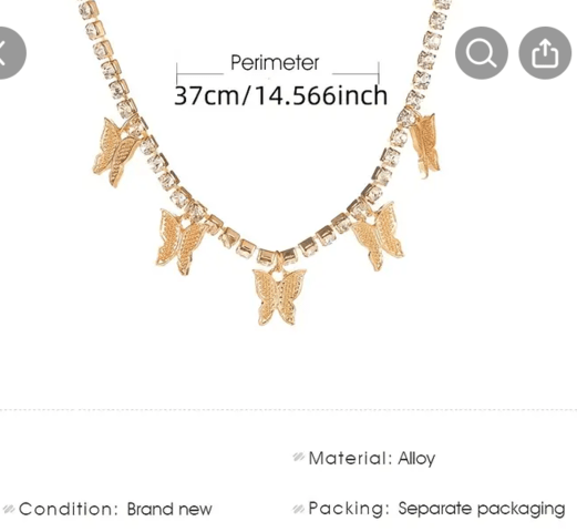 Хип-хоп колие Кубинска верига Пеперудки, град Берковица | Колиета / Синджири / Медальони - снимка 3