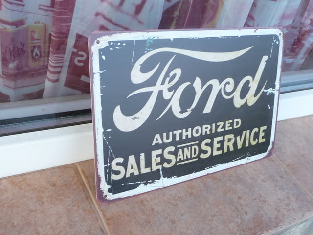 Форд Ford метална табела продажби части оригинални досавчик, град Радомир - снимка 2