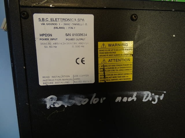 Контролер Parker Hannifin S.B.C. HPD5N High Performance Drive 4.2A - снимка 5
