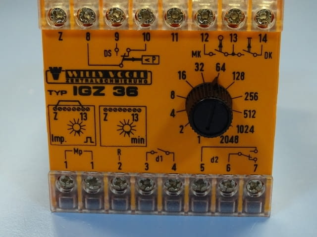 Реле време Willy Vogel IGZ 36 electronic lubrication timer 220V - снимка 2