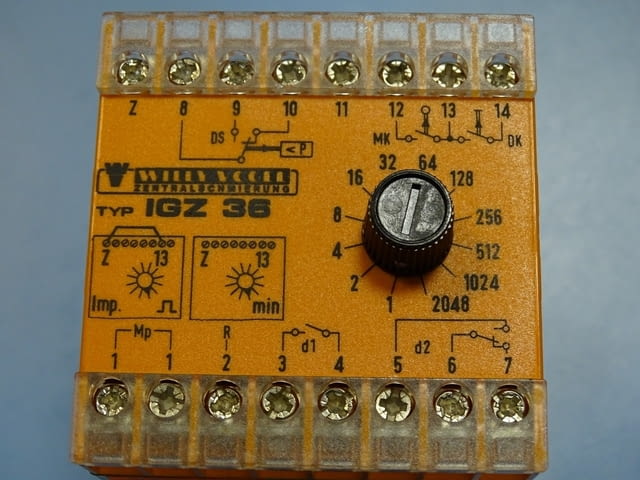 Реле време Willy Vogel IGZ 36 electronic lubrication timer 220V - снимка 8