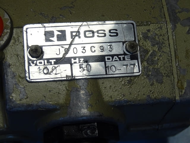 Пневматичен разпределител за преси ROSS J2776A3001 directional control valve 100V - снимка 5