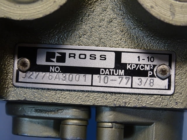 Пневматичен разпределител за преси ROSS J2776A3001 directional control valve 100V - снимка 6