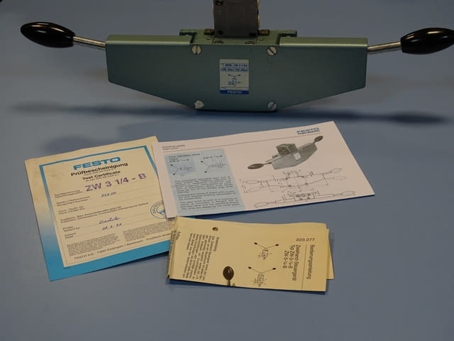 Пневматичен разпределител Festo 10096 ZW-3-1/4 B two handed valve - снимка 6