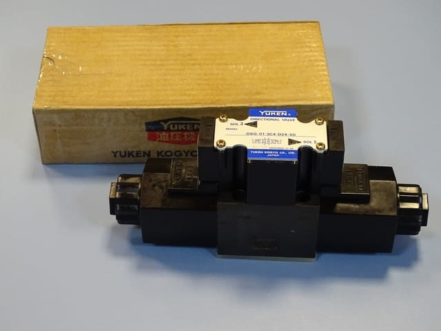 Хидравличен разпределител YUKEN DSG-01-3C4-D24-50 directional valve 24VDC - снимка 1