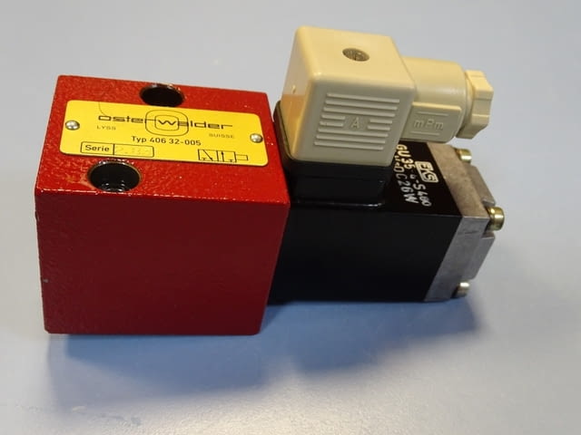 Хидравличен разпределител OSTERWALDER 406 32-005 directional valve 24VDC за преси - снимка 7