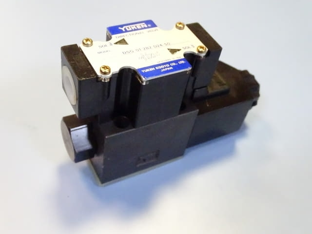 Хидравличен разпределител YUKEN DSG-01-2B2-D24-50 solenoid operated directional valve 24VDC - снимка 2