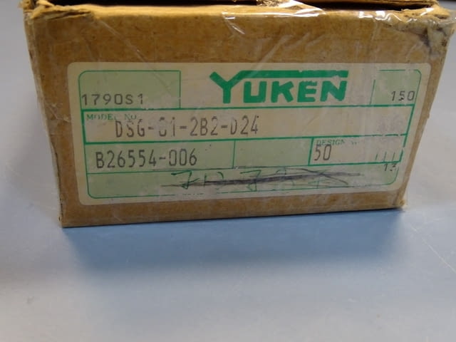 Хидравличен разпределител YUKEN DSG-01-2B2-D24-50 solenoid operated directional valve 24VDC - снимка 9