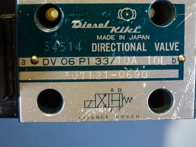 Хидравличен разпределител Diesel Kiki DV 06P133/10A 10L directional valve 100V - снимка 6