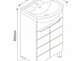 Долен стоящ PVC шкаф за баня ICP 5041 NEW