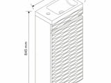 Долен стоящ PVC шкаф за баня ICP 3979