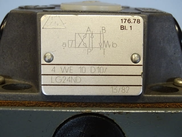 Хидравличен разпределител Rexroth 4 WE 10 D10/LG24ND directional control valve 24VDC - снимка 5