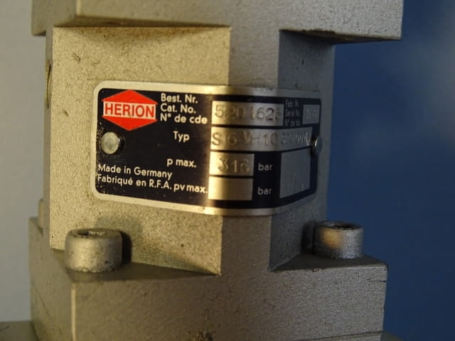 Хидравличен клапан Herion S6VH10G20200011/Herion MRU6HVG3001100 24VDC - снимка 8