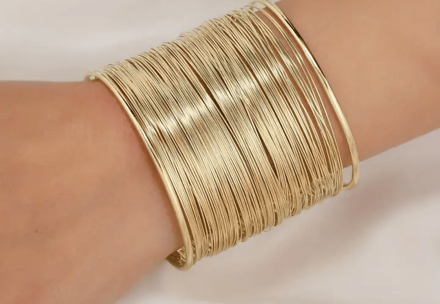 Луксозна многослойна гривна - град Монтана | Гривни - снимка 1