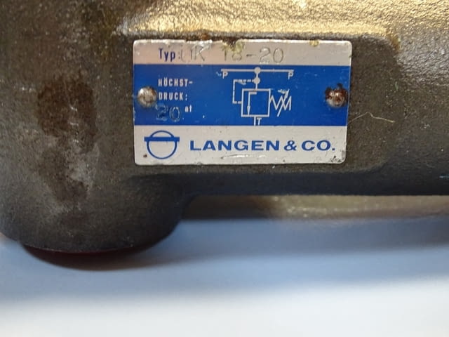 Хидравличен клапан LANGEN&CO UK 18-20, city of Plovdiv | Industrial Equipment - снимка 2