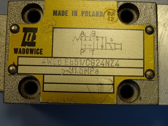 Хидравличен разпределител WADOWICE 4WE6Eb51/CG24NZ4 directional valve 24VDC - снимка 4