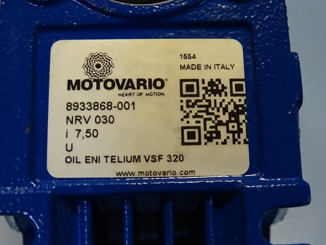 Червячен редуктор MOTOVARIO NRV030 worm gear reducer i:7.5, city of Plovdiv - снимка 5