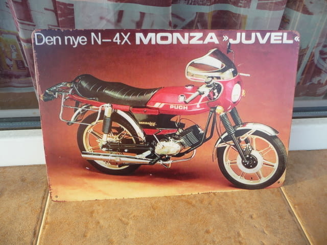 Метална табела мотор Puch Пух моторетка Симсон ретро стар кубици - снимка 1