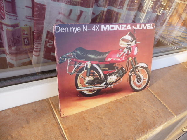 Метална табела мотор Puch Пух моторетка Симсон ретро стар кубици - снимка 2