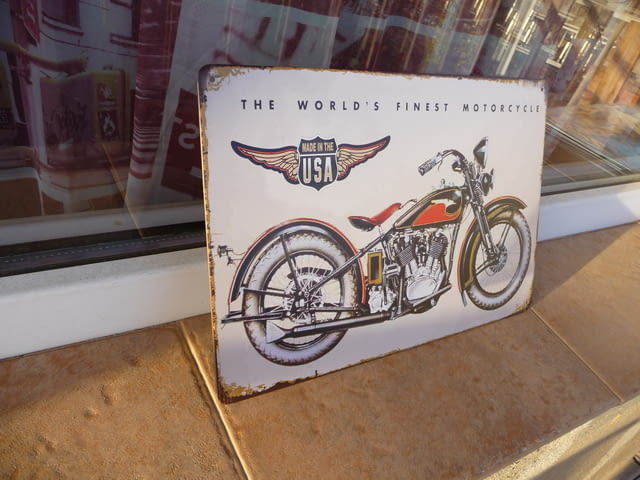 Метална табела мотор Харлей Даейвидсън Harley Davidson retro, град Радомир - снимка 2