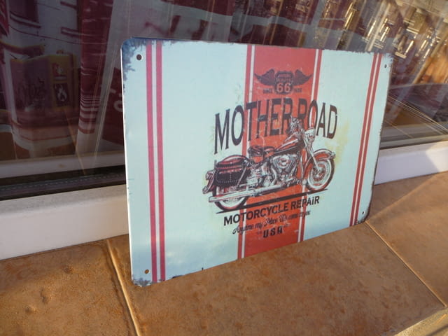Метална табела мотор Mother road Каране на мотоциклети пътя магистарали - снимка 2