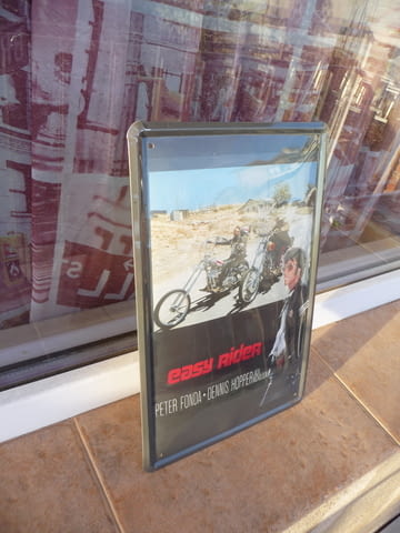 Метална табела мотор рокери филм Easy Rider волни ездачи кино афиш - снимка 2