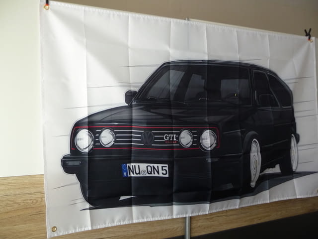 Volkswagen Golf GTI знаме флаг Фолксваген Голф голфче класика - снимка 2