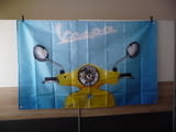 Vespa знаме флаг Piaggio Веспа мотопед скутер моторче Италия