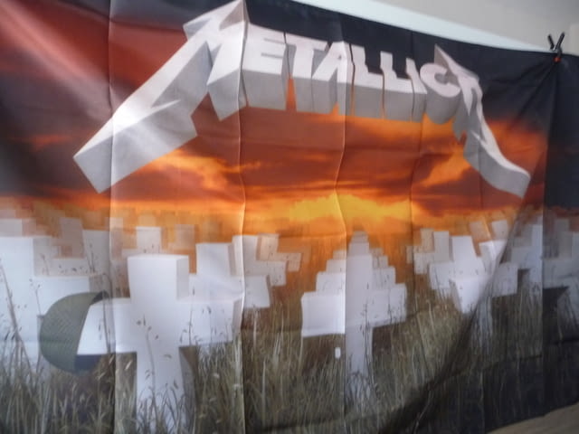 Metallica знаме флаг Master of puppets хеви метъл Господаря на куклите - снимка 2