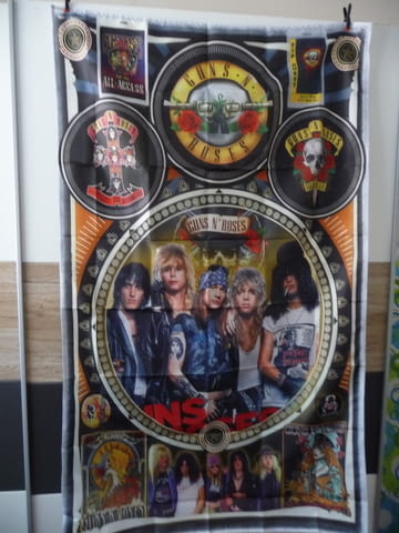 Guns N" Roses знаме флаг rock рок балади Аксел Роуз Слаш Дъф Маккагън - снимка 1
