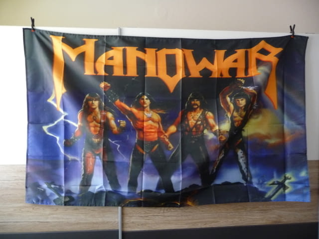 Manowar знаме флаг Kings of metal хеви метъл металисти рок, city of Radomir - снимка 1