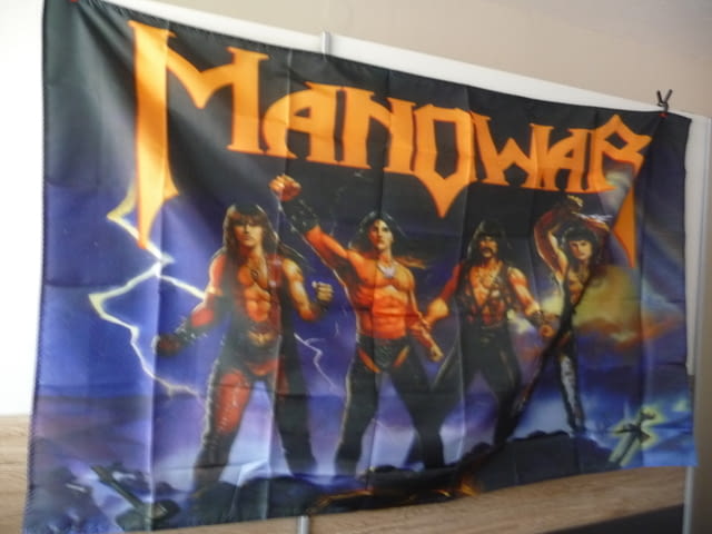 Manowar знаме флаг Kings of metal хеви метъл металисти рок, град Радомир | Картини - снимка 2