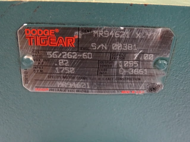 Червячен редуктор DODGE TIGEAR MR94621 gear reducer size ratio 56/262-60 - снимка 5