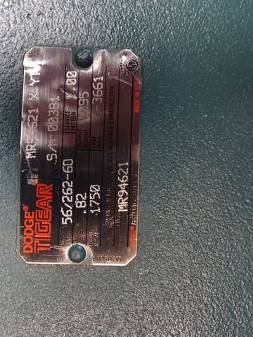 Червячен редуктор DODGE TIGEAR MR94621 gear reducer size ratio 56/262-60 - снимка 9
